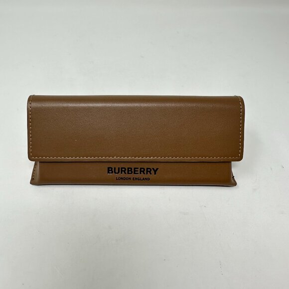 Burberry Camel Brown Soft Leather Eyeglasses Sunglass Case - Picture 2 of 6